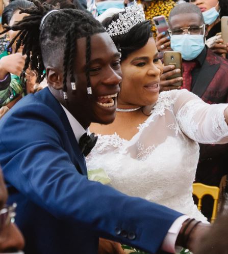 Sofia Simao with her son Eduardo Camavinga